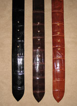 Classic Alligator 1 1/4" Belts w/ Solid Sterling Silver Buckle (Black, Chocolate, Cognac)